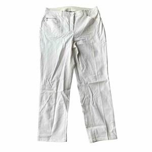 Chicos So Slimming Jeans Sz 1.5 (10) Girlfriend Slim Leg Ankle White Casual Work